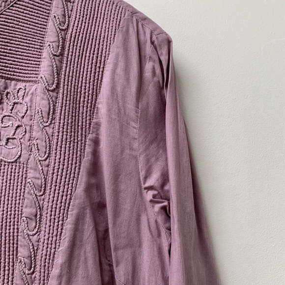 East pure cotton shirt size uk 8 long sleeves quilted - Picture 9 of 11